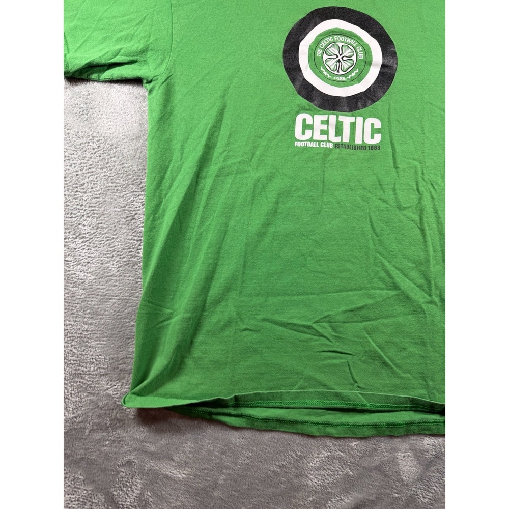 Vtg Nike Team Celtic FC T Shirt Mens L Green Soccer Football Club Graphic Tee - Picture 2 of 8